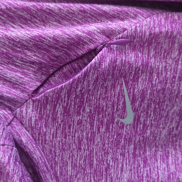 Nike Dri-fit long sleeve athletic cowl-neck hoodie purple medium - Picture 3 of 9